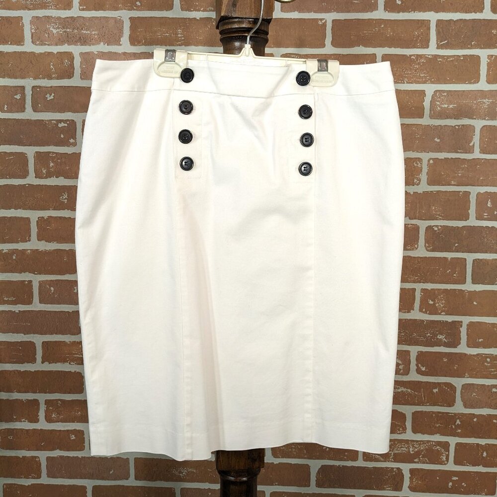 Cleo White Cotton Skirt